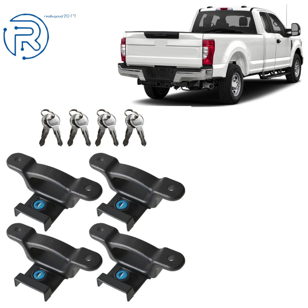 Set of 4 Box Tie Down Cleats for Ford F150 F250 F350 (2015–2025)