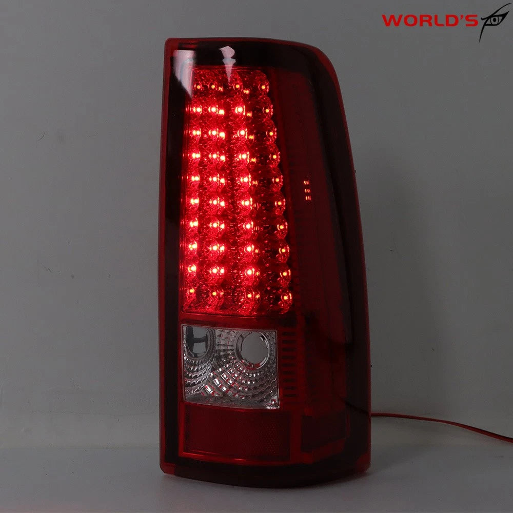 LED Tail Lights for Chevy Silverado 1500 2500 (2003–2006) Red Left+Right