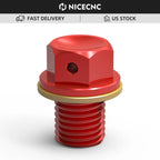 NICECNC Magnetic Oil Drain Plug for Honda XR250R 400R 600R 650R CRF250L/M 1000L