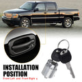 Door Lock Cylinder Set with 2 Keys for Chevy GMC Truck Suburban (1995–2000)