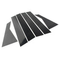 6 x Black Door Window Trim Covers for Kia Forte (2019-2024) Sedan