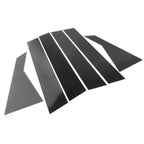 6 x Black Door Window Trim Covers for Kia Forte (2019-2024) Sedan