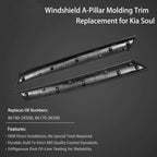 Set of 2 Windshield A-Pillar Trim Molding for Kia Soul (2010–2013) 861702K500