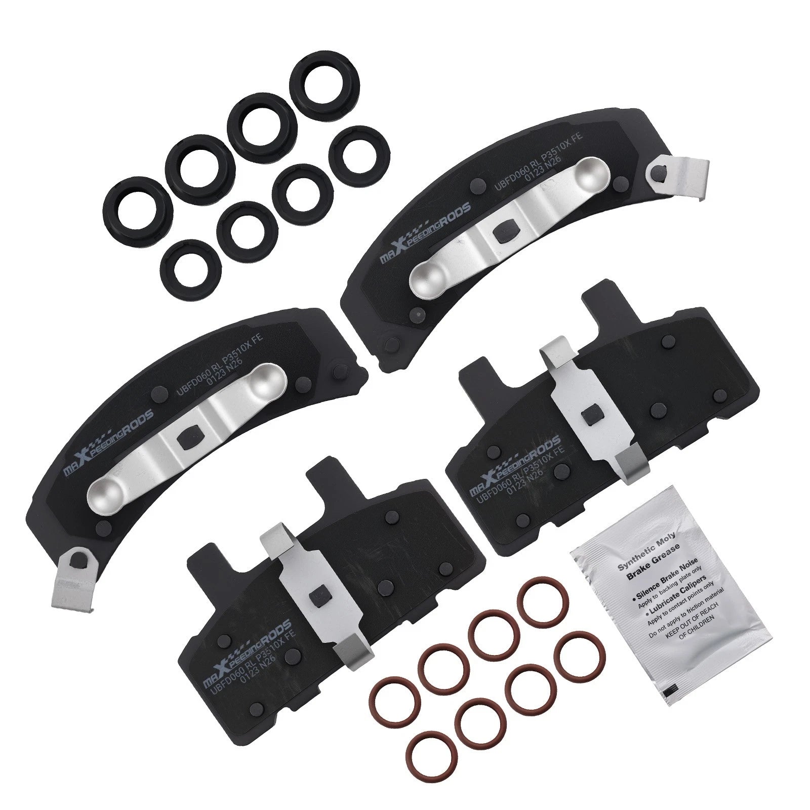 Set of 4 Front Brake Pads for Cadillac DeVille Escalade Fleetwood Chevy C1500