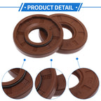 Set of 2 Oil Seal Rotary Shaft Seal FKM Rubber 15x35x7mm