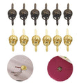 Set of 12 Antique Door Ring Pull Handles for Jewelry Box Cabinet 12mm