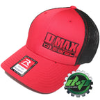 Duramax Diesel Truck Hat Flexfit Red Black Mesh Back S/M