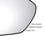 Right Side White Mirror Glass W/Back for Hyundai Tucson (2022–2024)