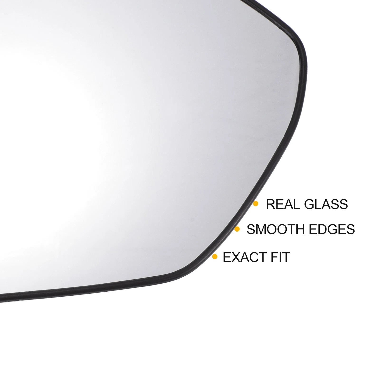 Right Side White Mirror Glass W/Back for Hyundai Tucson (2022–2024)
