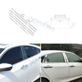 Chrome Window Pillar Post Lower Frame Cover Trims for Honda Civic 2016-2021