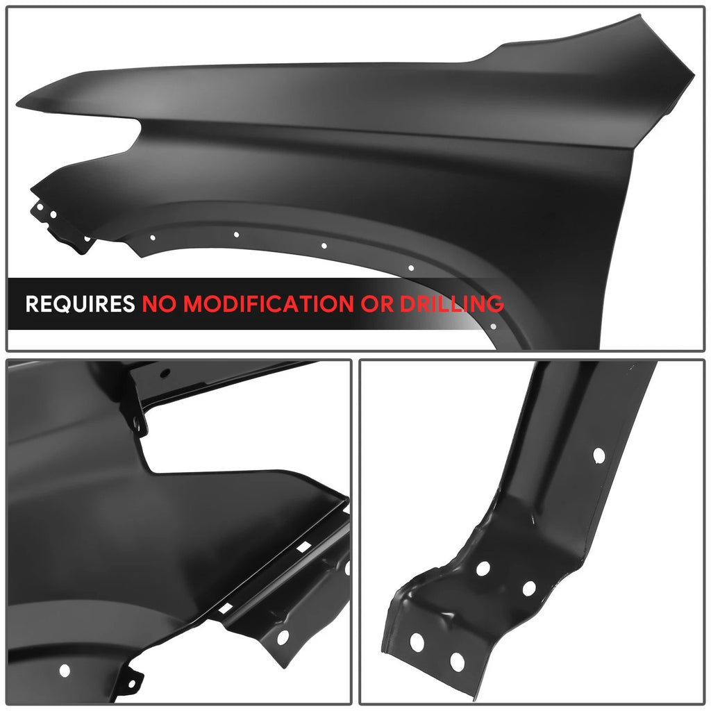 Driver Side Fender Panel for Chevy Traverse (2018–2024) Black Primered