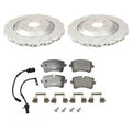 SHW Performance Brake Kit with Disc Rotors & Textar Pads for Audi RS7 (2014–2020)