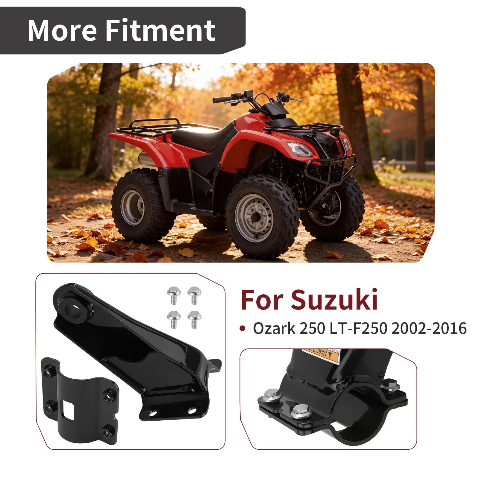 Trailer Hitch for Suzuki Ozark 250 LTF250 (2002–2016)