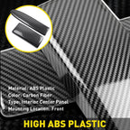 Carbon Fiber Armrest Box Cover Trim for Mercedes GLK X204 (2009–2015)