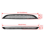 2X Honeycomb Mesh Front Bumper Grill for Mini Cooper (2002–2006)