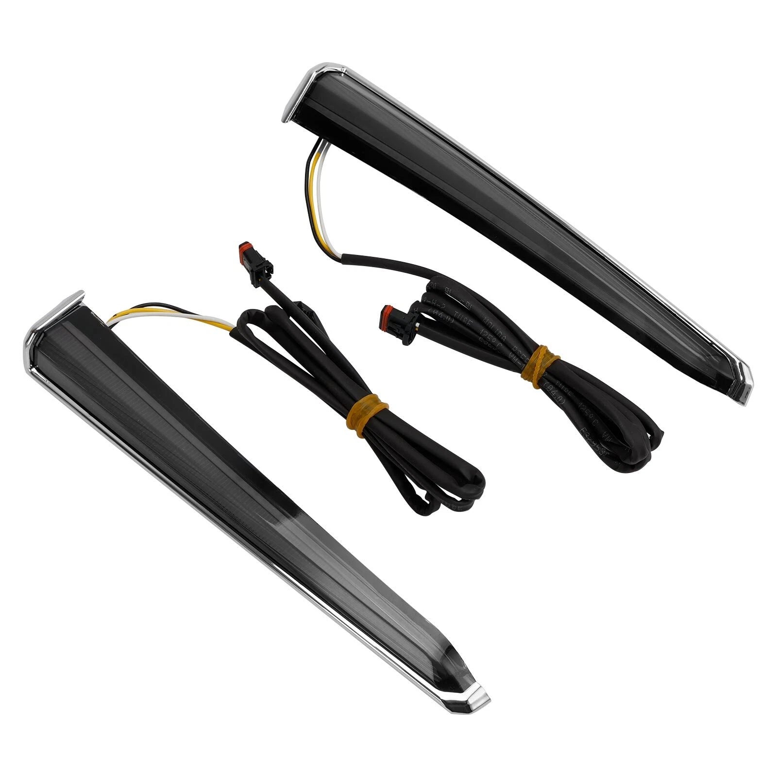 2X LED Fang Lower Fairing Lights for Harley Touring Road Glide (2014–2023) Chrome