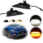 Front Sequential LED Turn Signal Fog Light for Infiniti Q50 (2014–2020)