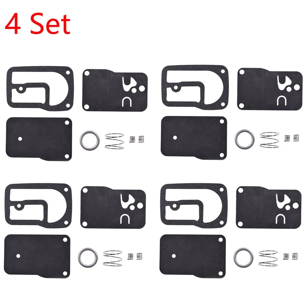 Set of 4 Fuel Pump Diaphragm Kit for Briggs & Stratton 393397 (16-18 HP)
