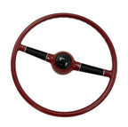 Steering Wheel Replacement for 1940 Ford Deluxe 16 Inch Red Black 3-Hole