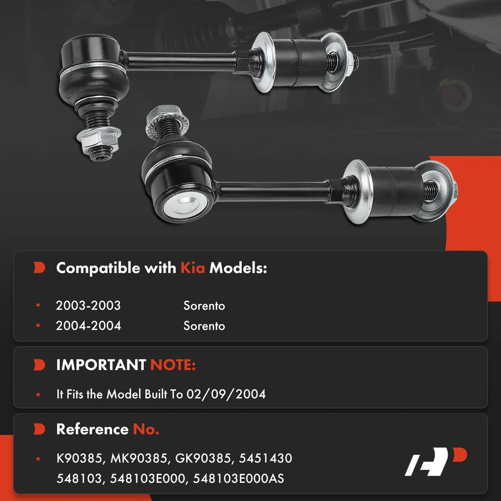 2X Front Sway Bar Link for Kia Sorento (2003-2004)