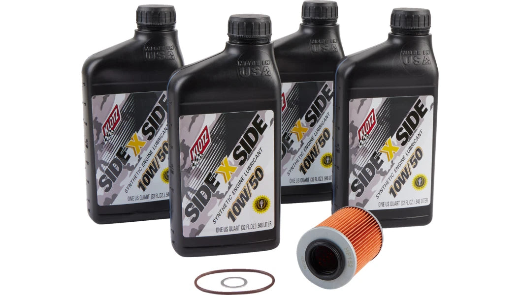 Klotz Synthetic Oil Change Kit 10W-50 for Can-Am Maverick Turbo (2017–2023)