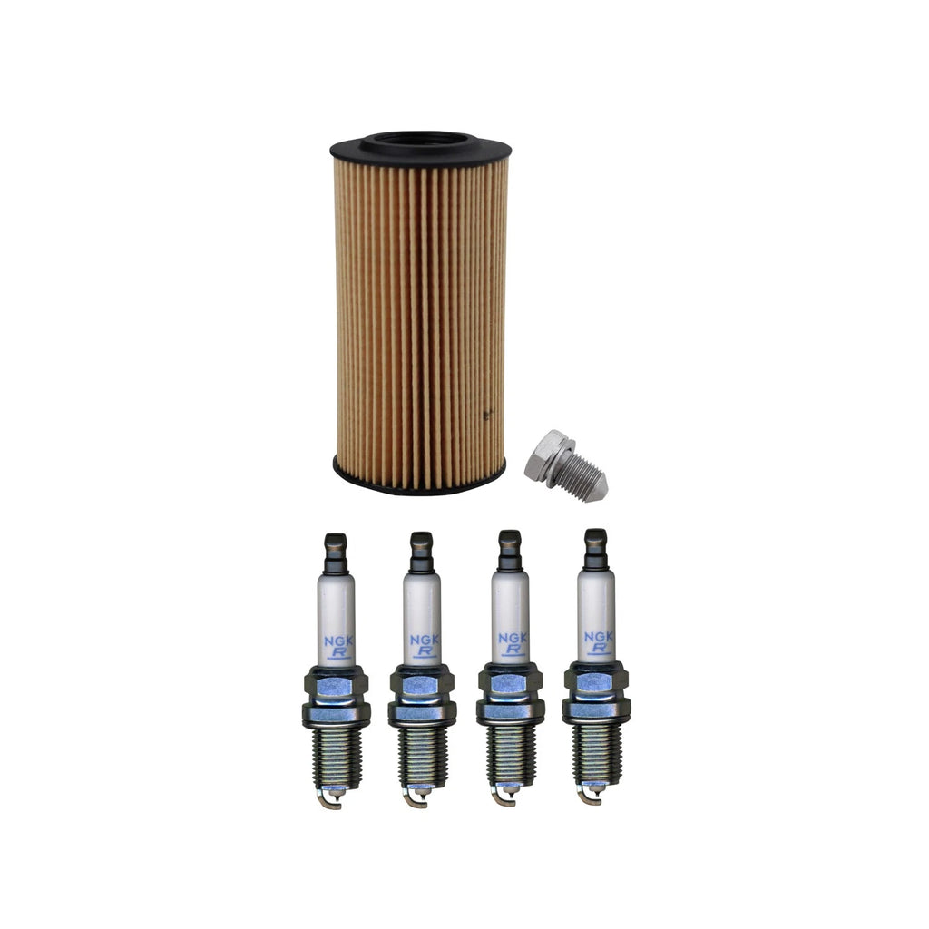 Wix Engine Oil Filter & NGK 4 Laser Platinum Spark Plugs for Golf