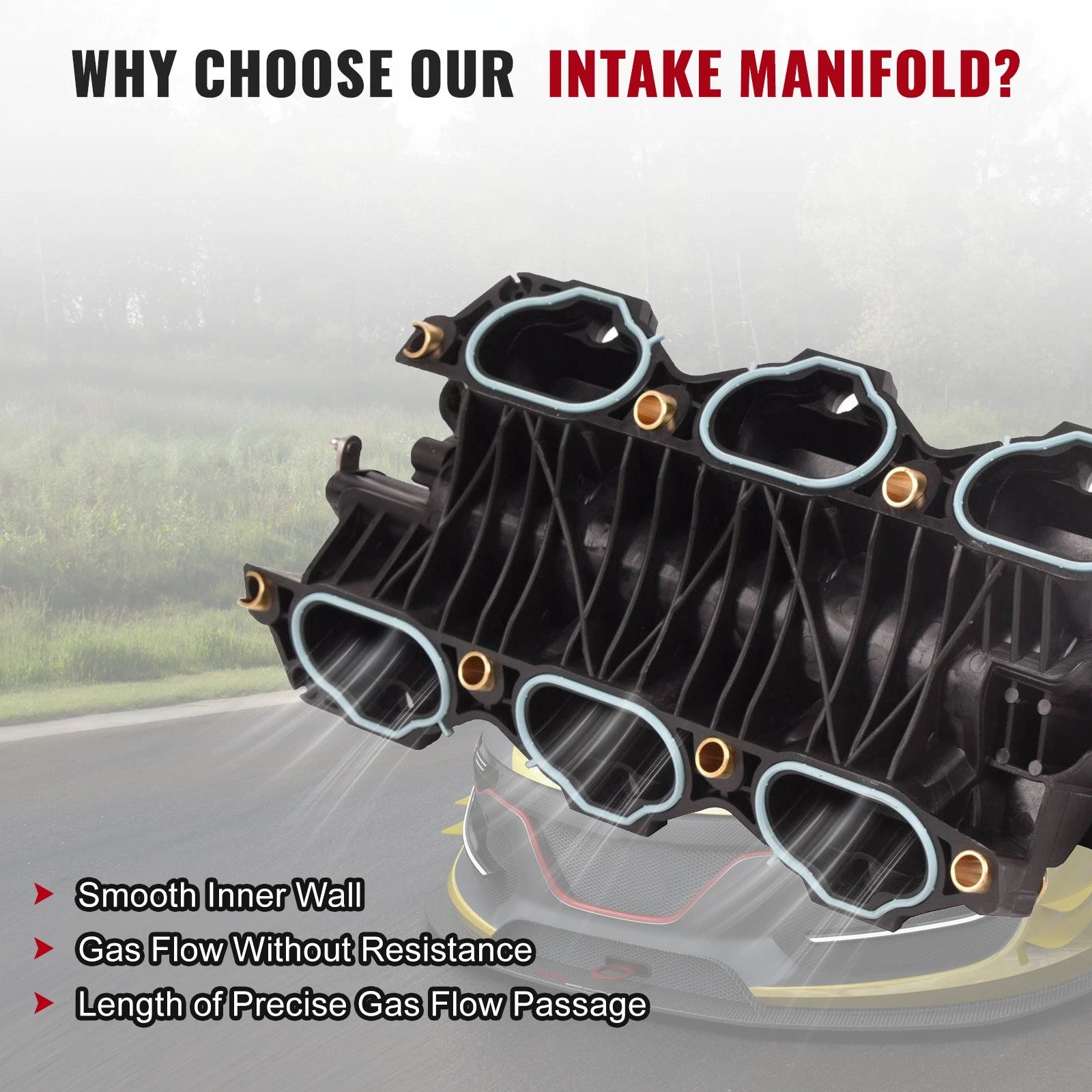 Lower Intake Manifold for Hyundai Santa Fe, Kia Sorento (2010-2013)