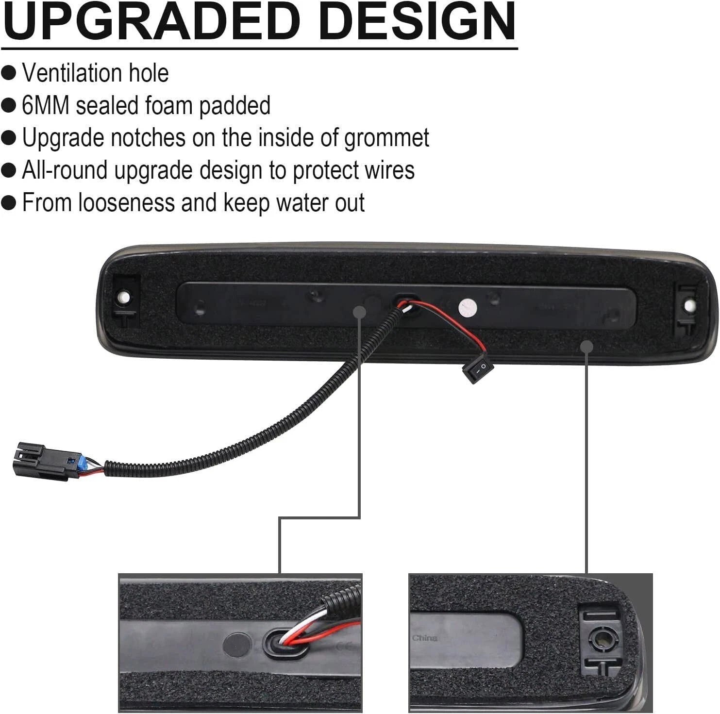 LED Third Tail Brake Light for Chevy Silverado GMC Sierra 1500 2500 3500 (1999–2007)
