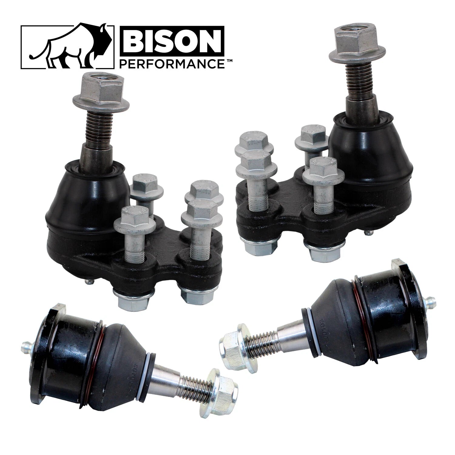 Set of 4 Front Upper & Lower Ball Joints for Chevrolet GMC RWD