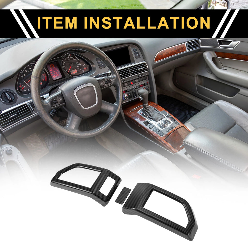 Set of 2 Carbon Fiber Air Vent Covers for Ford F-150 (2015–2020)