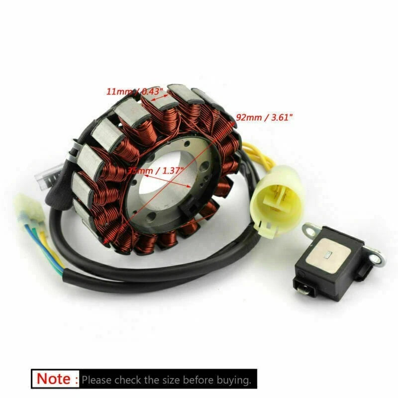 Stator Coil 18 Poles for Honda TRX300EX Sportrax 300 EX (1993–2008) TRX300X (2009)