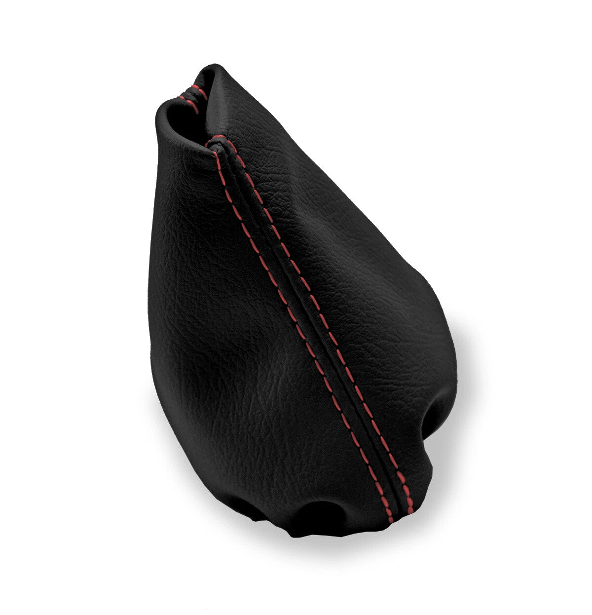 Leather Manual Shift Boot Cover for BMW E21 E12 (1975–1984) Black Red Stitch