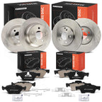 Front & Rear Disc Brake Rotors & Ceramic Pads for Mercedes-Benz E320 (1995–2002)