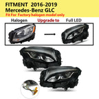 LED Headlight Upgrade for Mercedes Benz GLC300 GLC43 X253 (2016–2019)