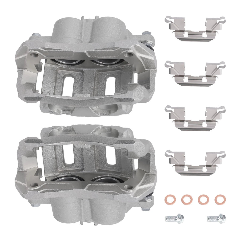 Pair Front Disc Brake Calipers w/ Brackets for CR-V Odyssey RDX Accord (2002–2022)