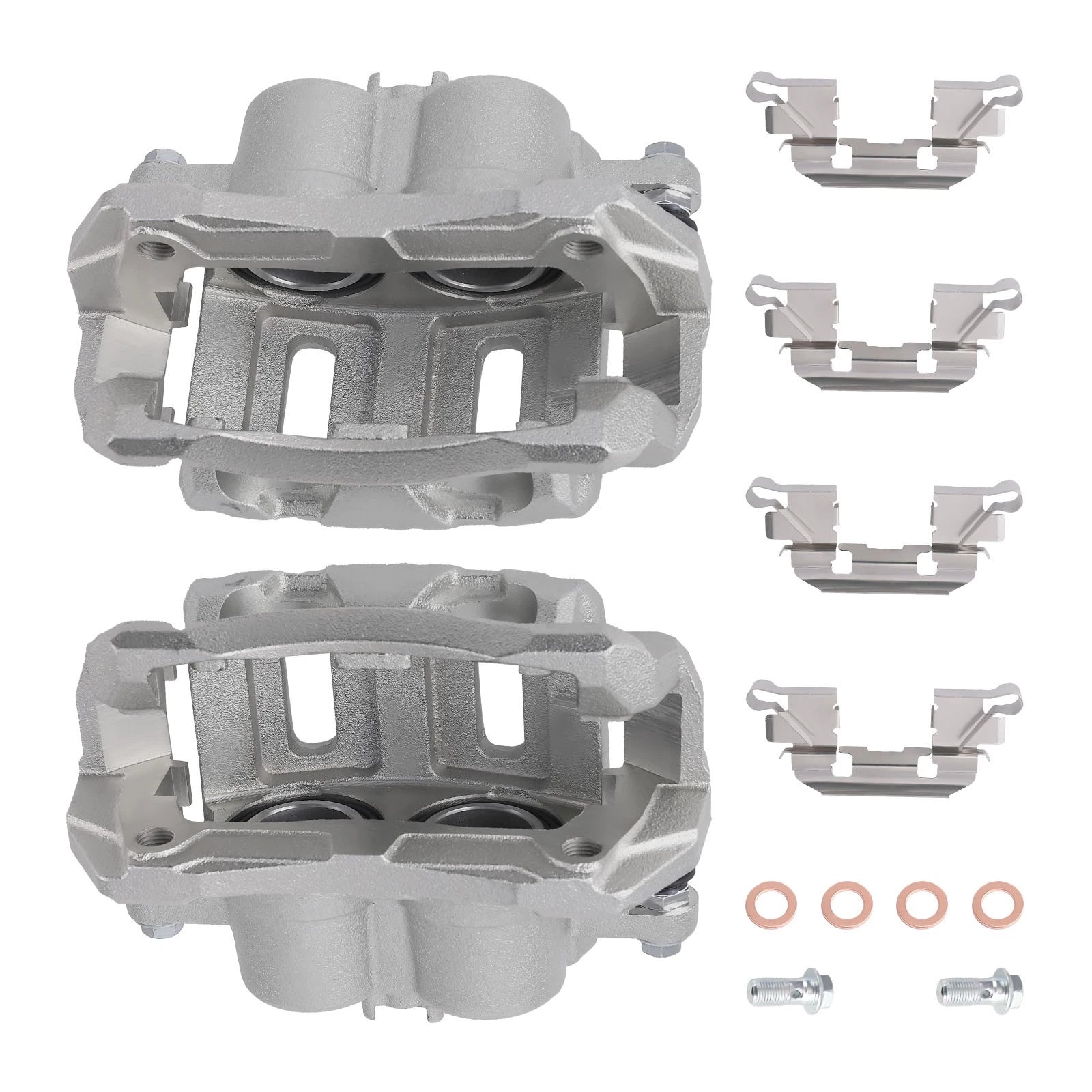 Pair Front Disc Brake Calipers w/ Brackets for CR-V Odyssey RDX Accord (2002–2022)
