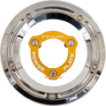 Trask Derby Cover with Power Plate for Harley-Davidson (2017–2025) - Chrome/Gold
