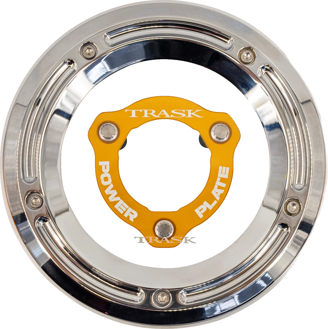 Trask Derby Cover with Power Plate for Harley-Davidson (2017–2025) - Chrome/Gold