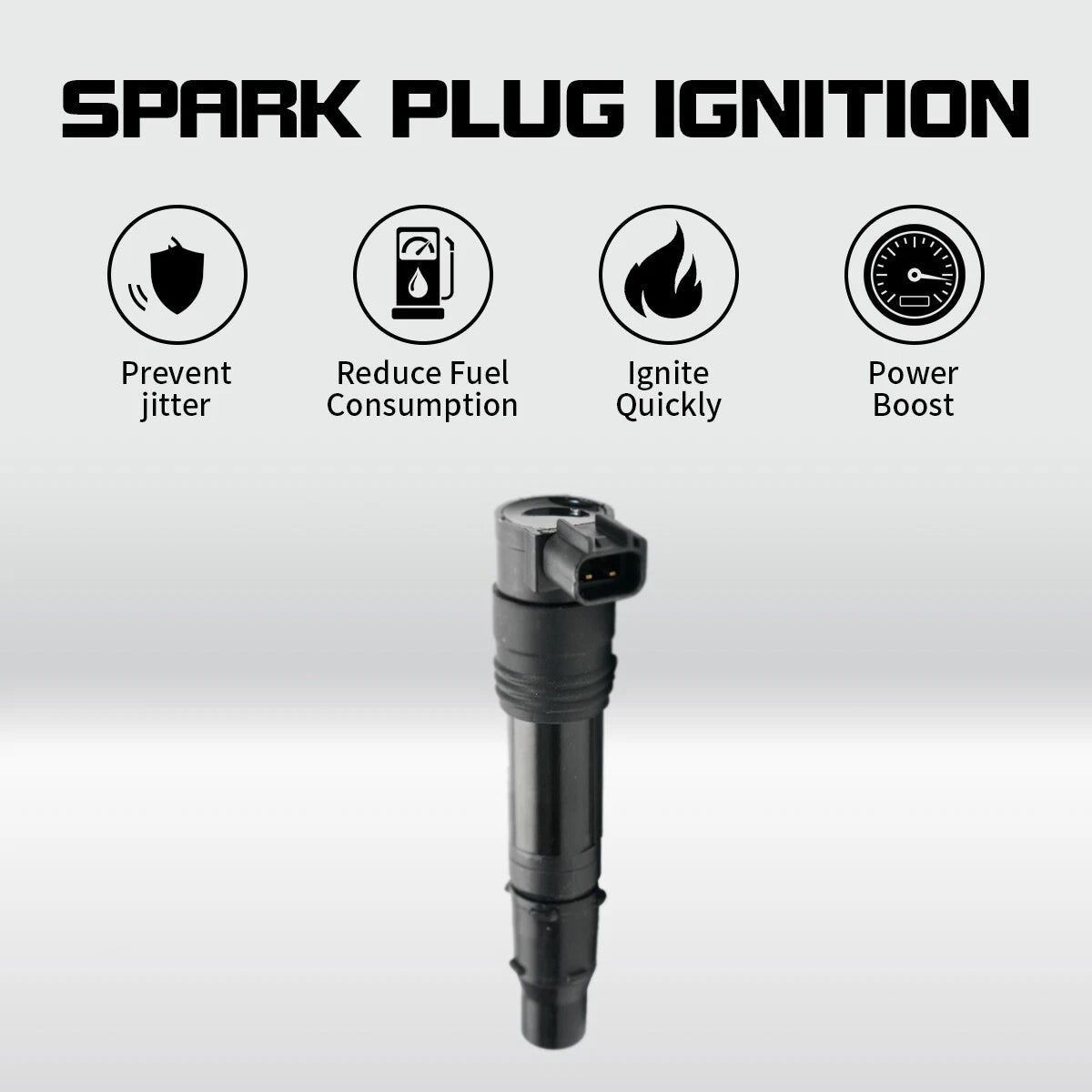 Ignition Coil Set of 2 for Kawasaki Ninja ZX10R, Concours 14 (21171-0005, 21171-0029, F6T560)