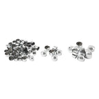 63 Pcs Chrome Engine Topper Bolt Caps for Harley Softail FXST (2000-2006)