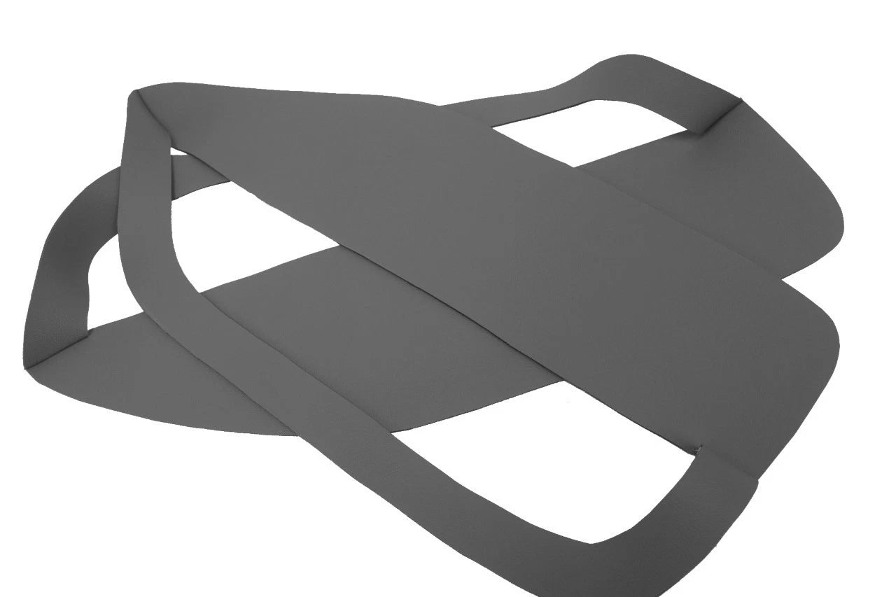 Leather Synthetic Door Panel Insert Cards for Ford Mustang (2005–2009) Gray