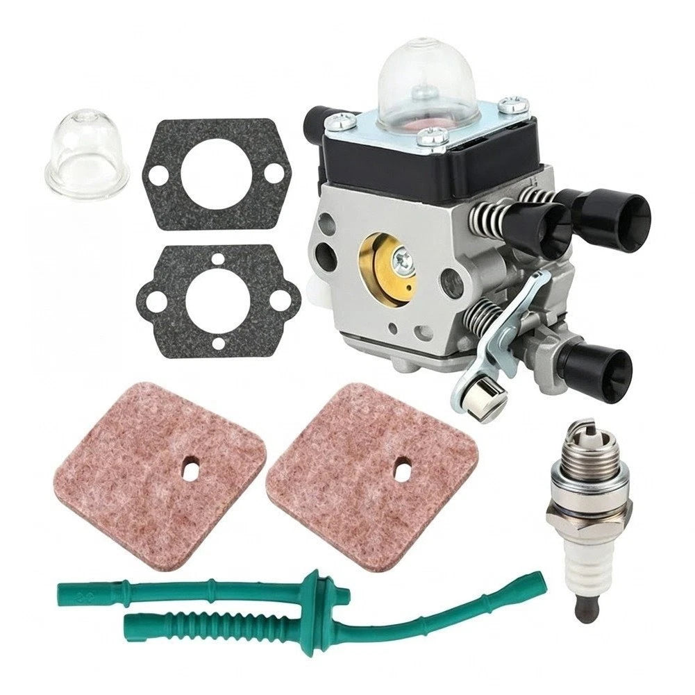FS55R Carburetor Kit for Trimmers (Includes 2 Gaskets, 1 Oil Bubble, 1 Spark)