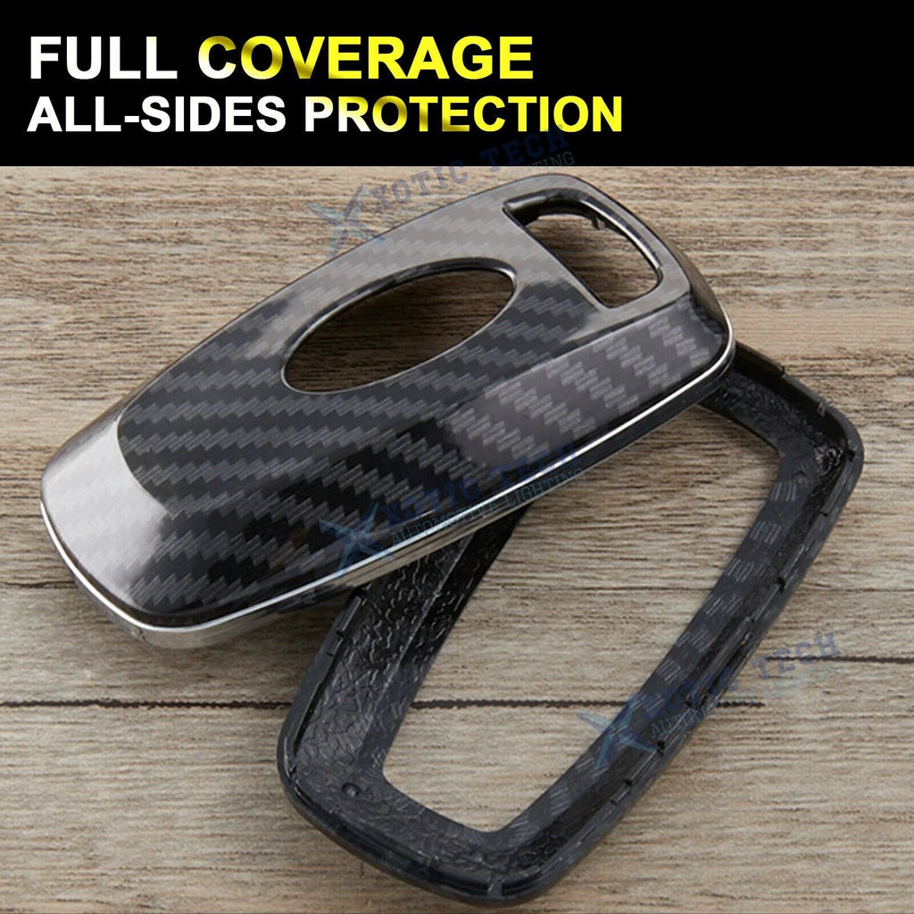 Carbon Pattern Key Fob Cover for Ford Mustang Explorer F-150 (2 Pieces)