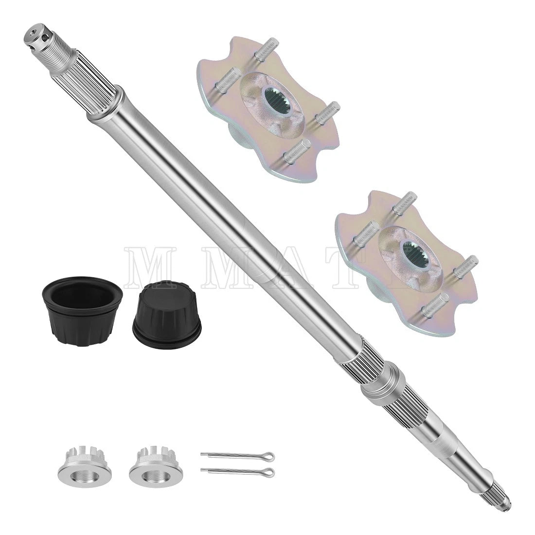Rear Wheel Axle & Hubs & Center Caps for Honda Recon TRX250TM/TE (1997–2024)