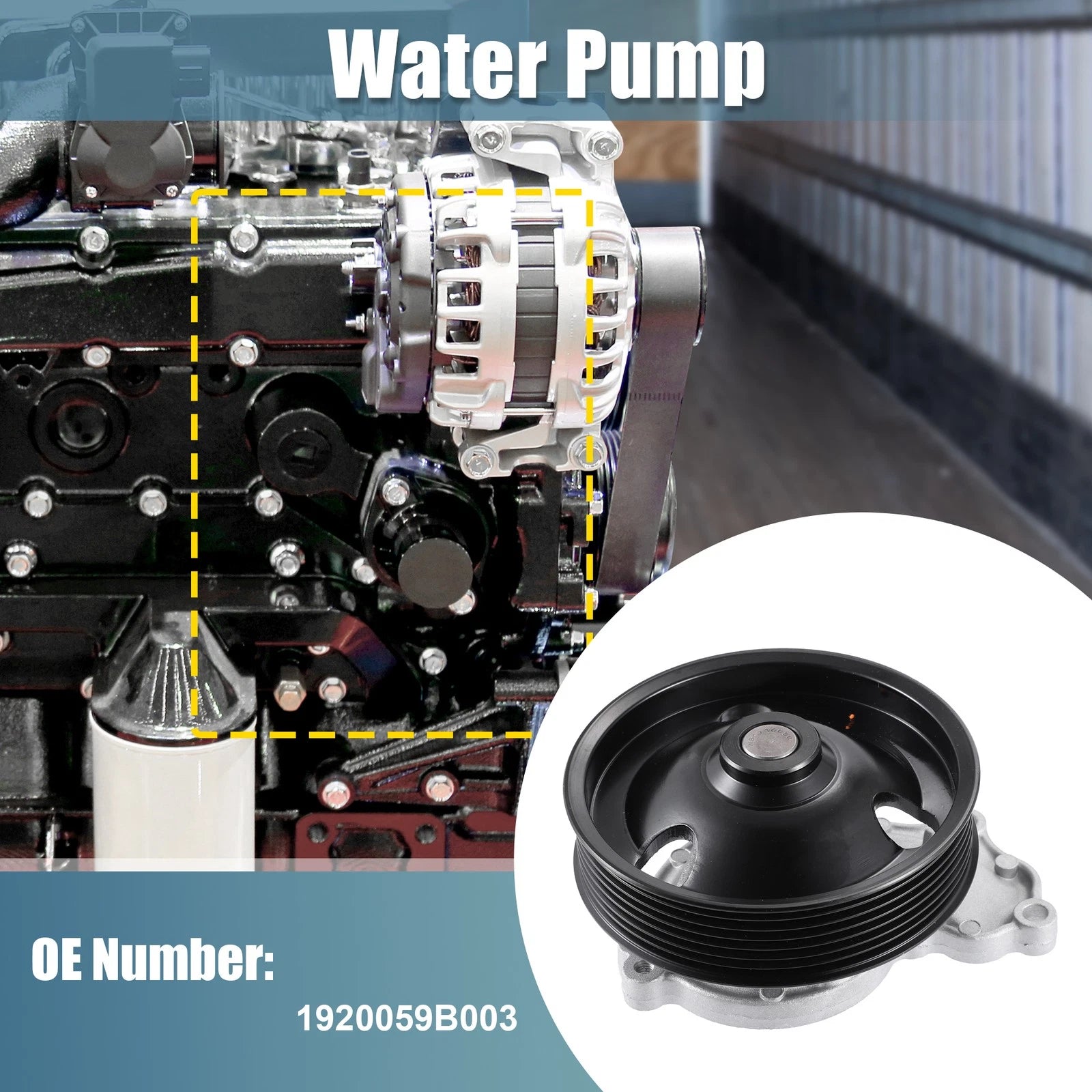 Engine Water Pump No.1920059B003 for Honda Civic (2016–2021), CR-V (2017)