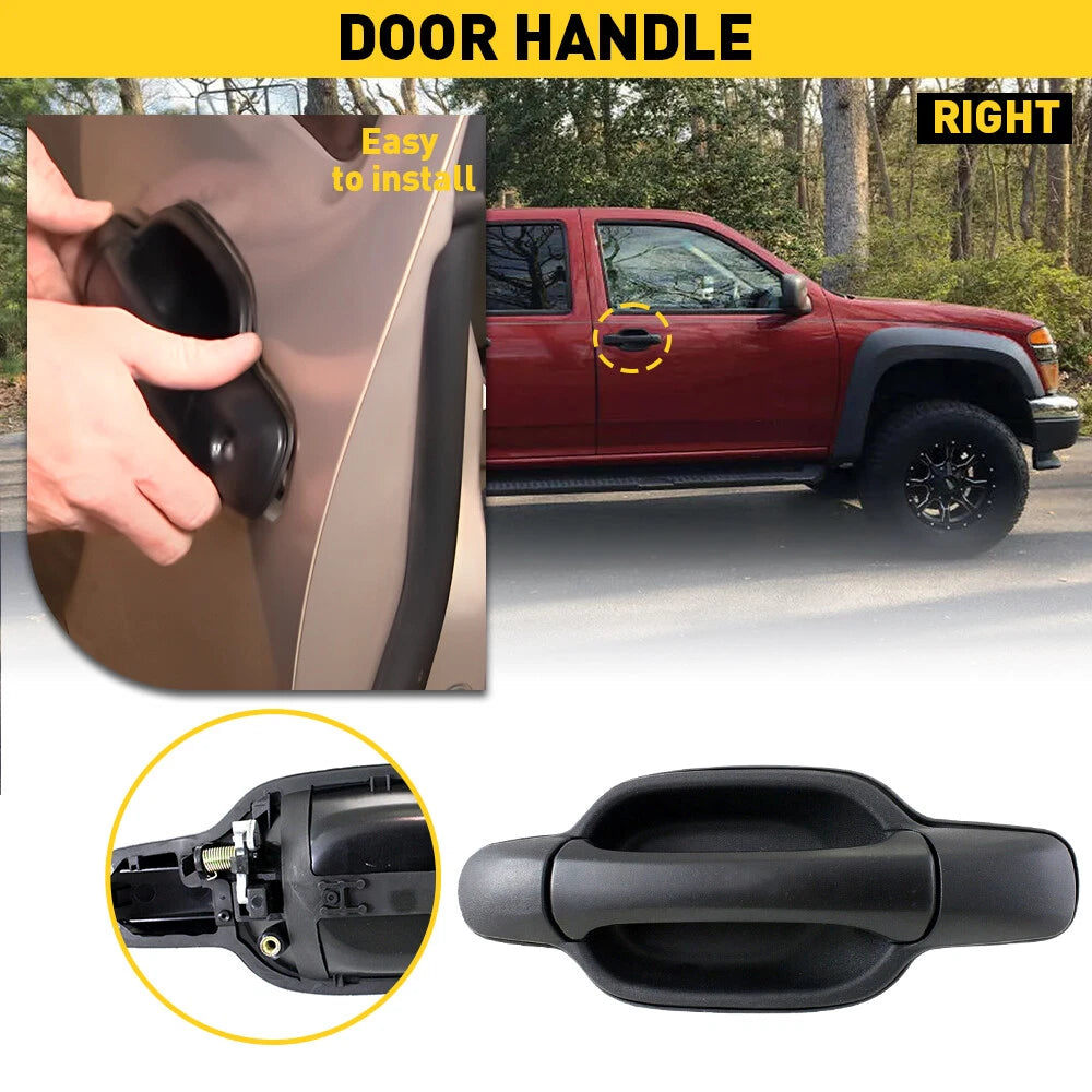Rear Passenger Side Exterior Door Handle for Chevrolet Colorado Canyon (2004–2008)