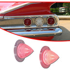 3D Red LED Tail Lamp Lights Assembly for Impala Bel Air (1960–1961)