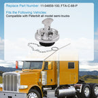 Locking Diesel Fuel Cap for Peterbilt (2011–2019)