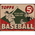Vintage Replica Tin Metal Sign for Baseball Collectors (USA)