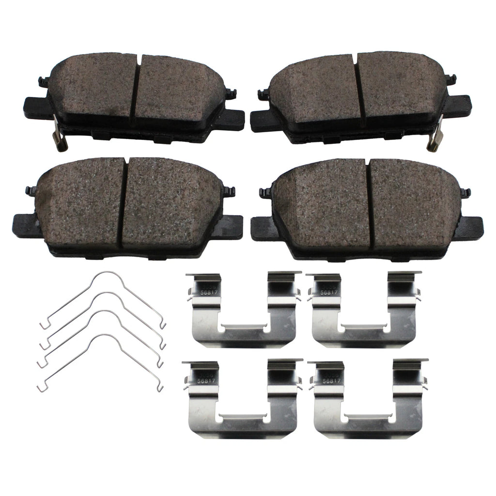Set of 4 Akebono ProACT Front Ceramic Brake Pads for LaCrosse Equinox Malibu Terrain (2010–2016)
